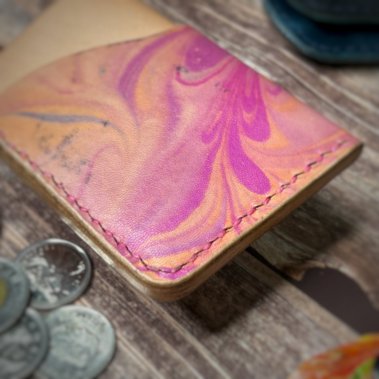 The Sycamore | Handmade Vegetable Tan Leather Cardholder