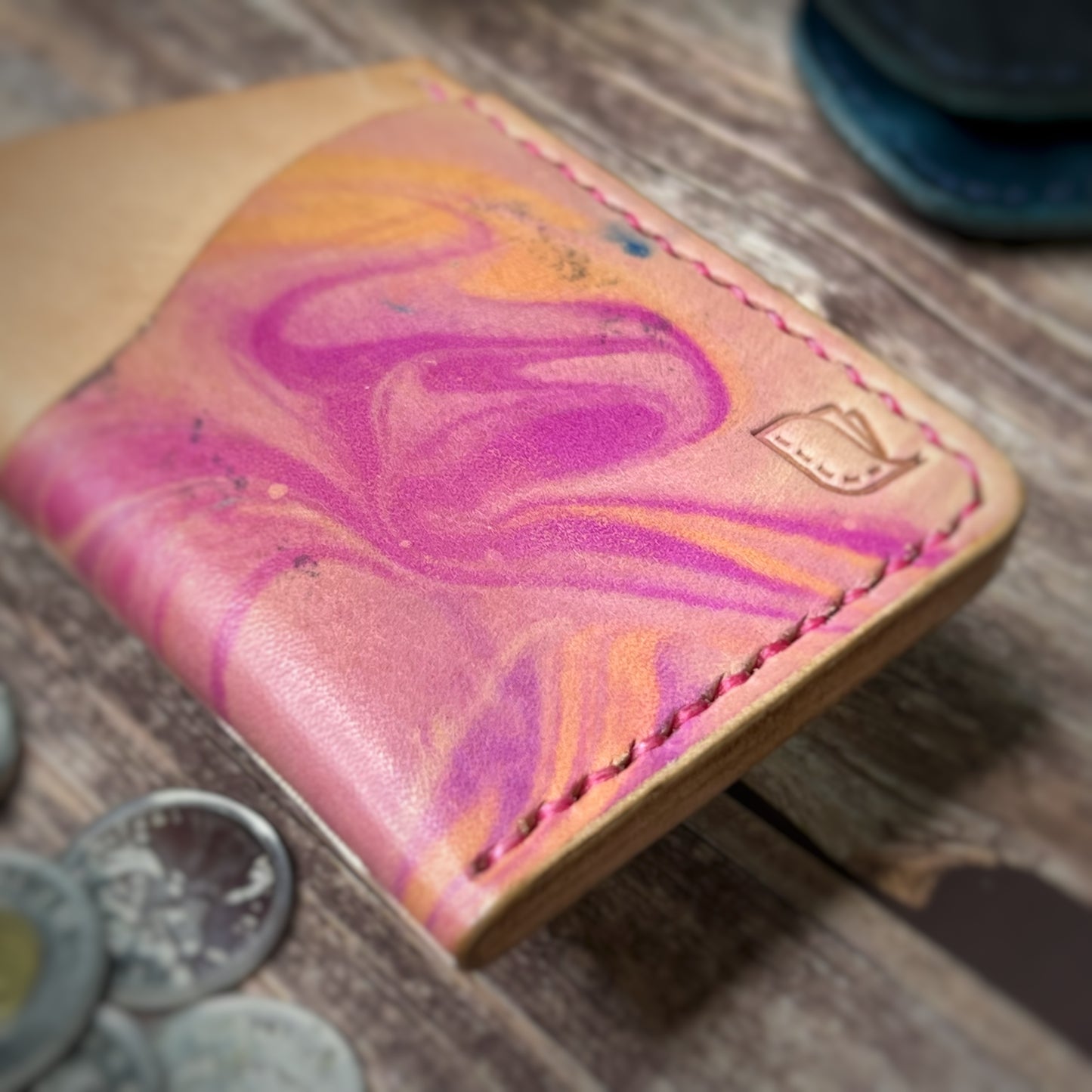 The Sycamore | Handmade Vegetable Tan Leather Cardholder