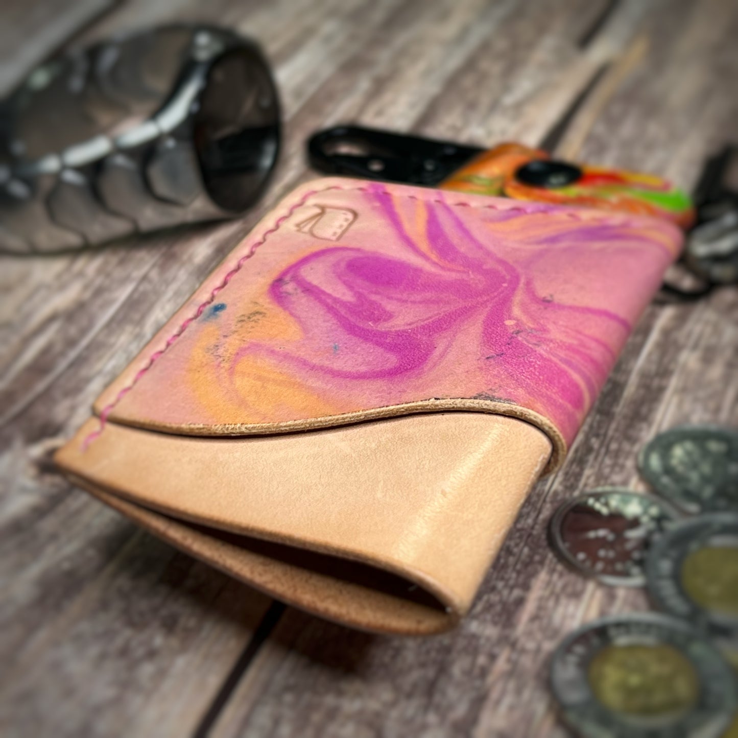 The Sycamore | Handmade Vegetable Tan Leather Cardholder