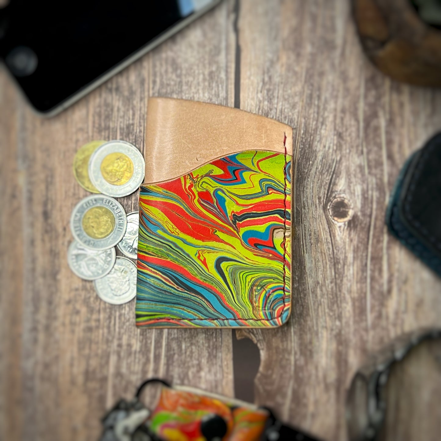 The Sycamore | Handmade Vegetable Tan Leather Cardholder