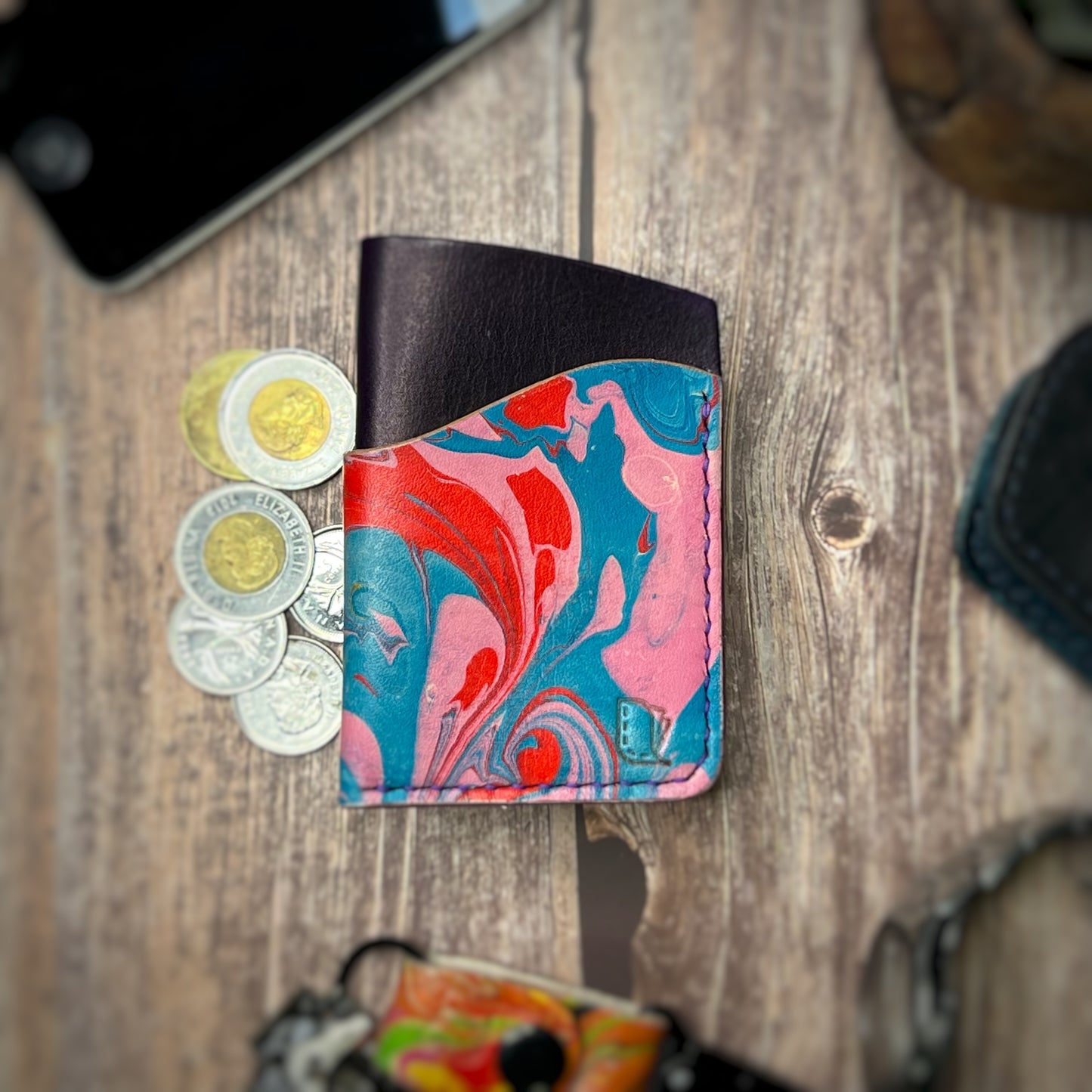 The Sycamore | Handmade Vegetable Tan Leather Cardholder