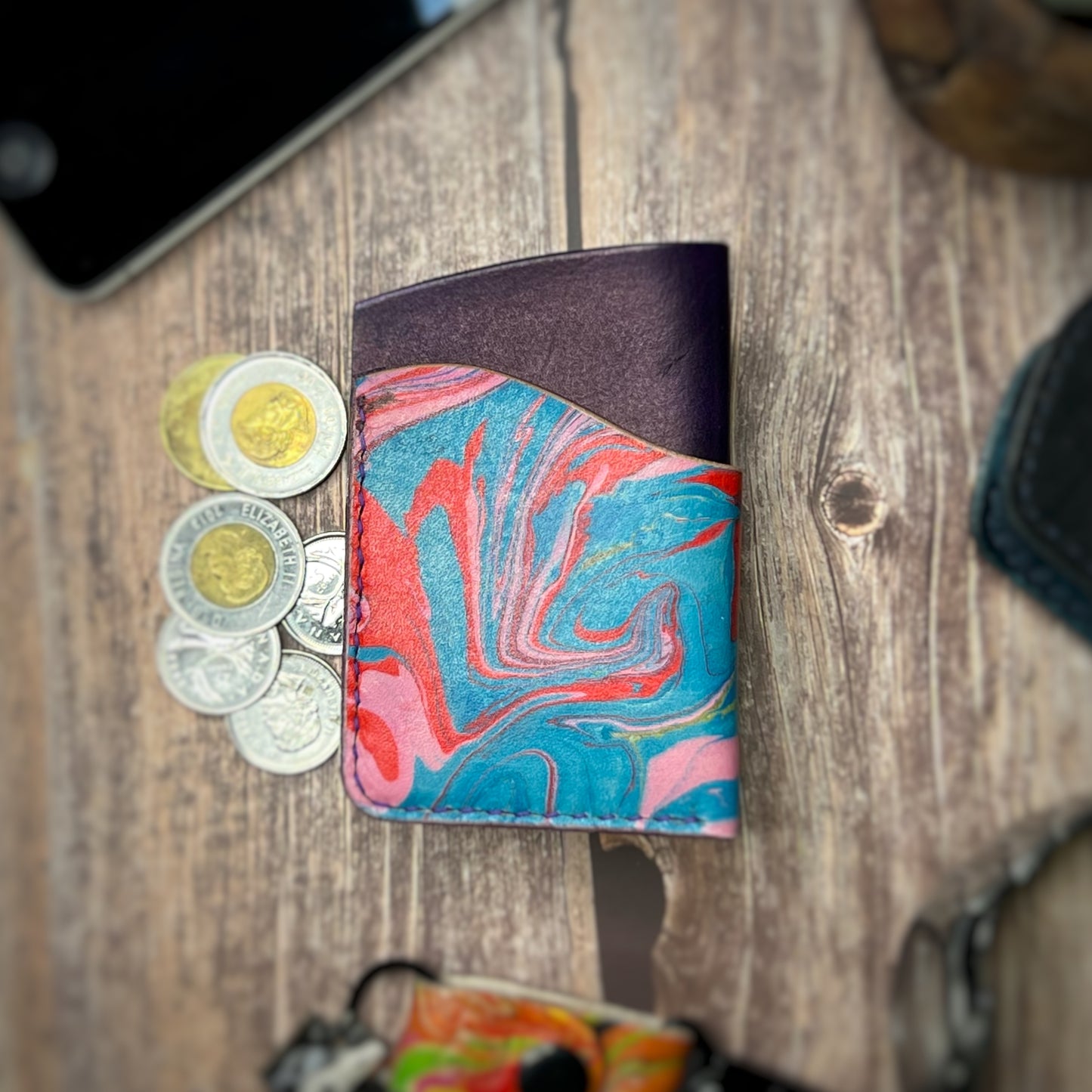 The Sycamore | Handmade Vegetable Tan Leather Cardholder