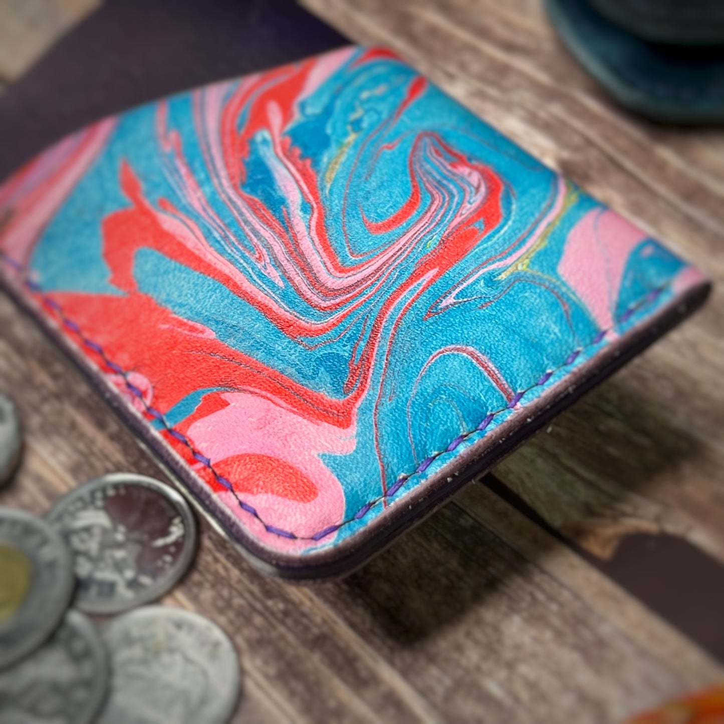 The Sycamore | Handmade Vegetable Tan Leather Cardholder
