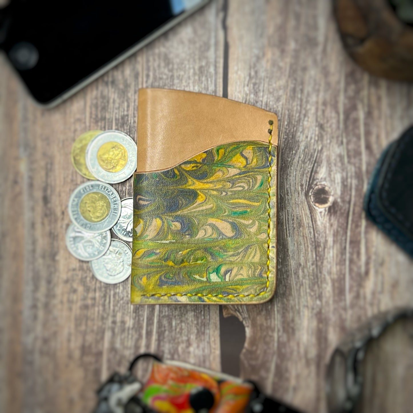 The Sycamore | Handmade Vegetable Tan Leather Cardholder