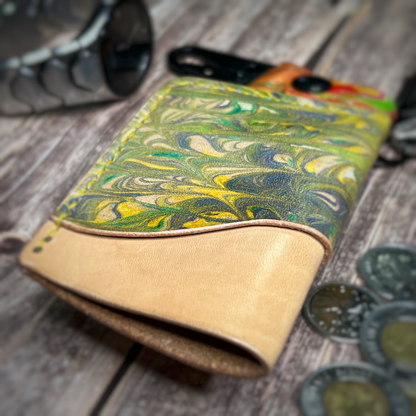 The Sycamore | Handmade Vegetable Tan Leather Cardholder
