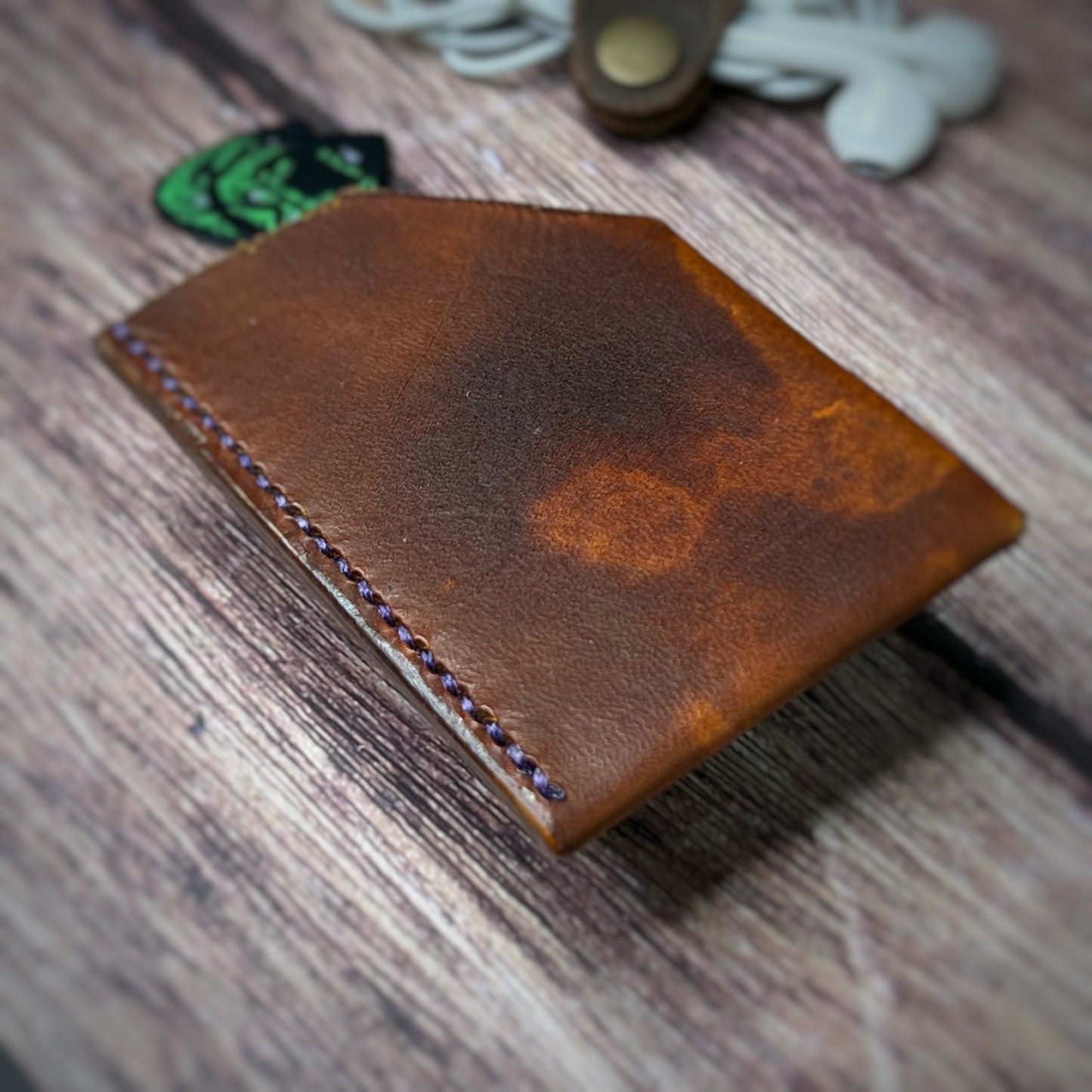 The Poplar | Handmade Vegetable Leather Card Holder