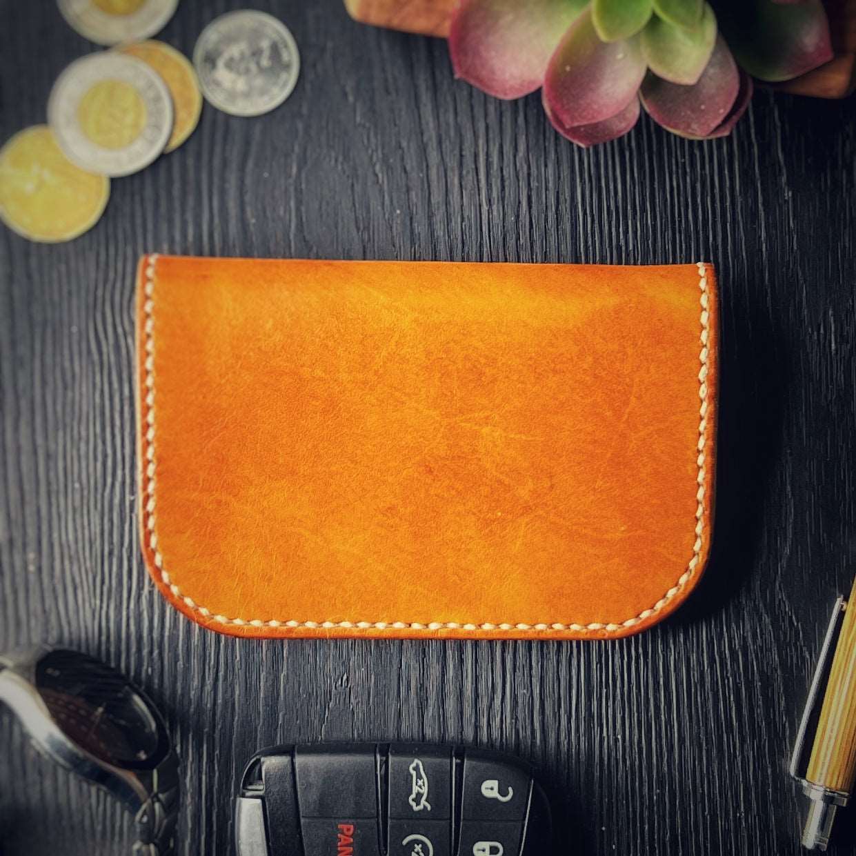 Maple Handmade Veg Tan Leather Wallet – Sleaves