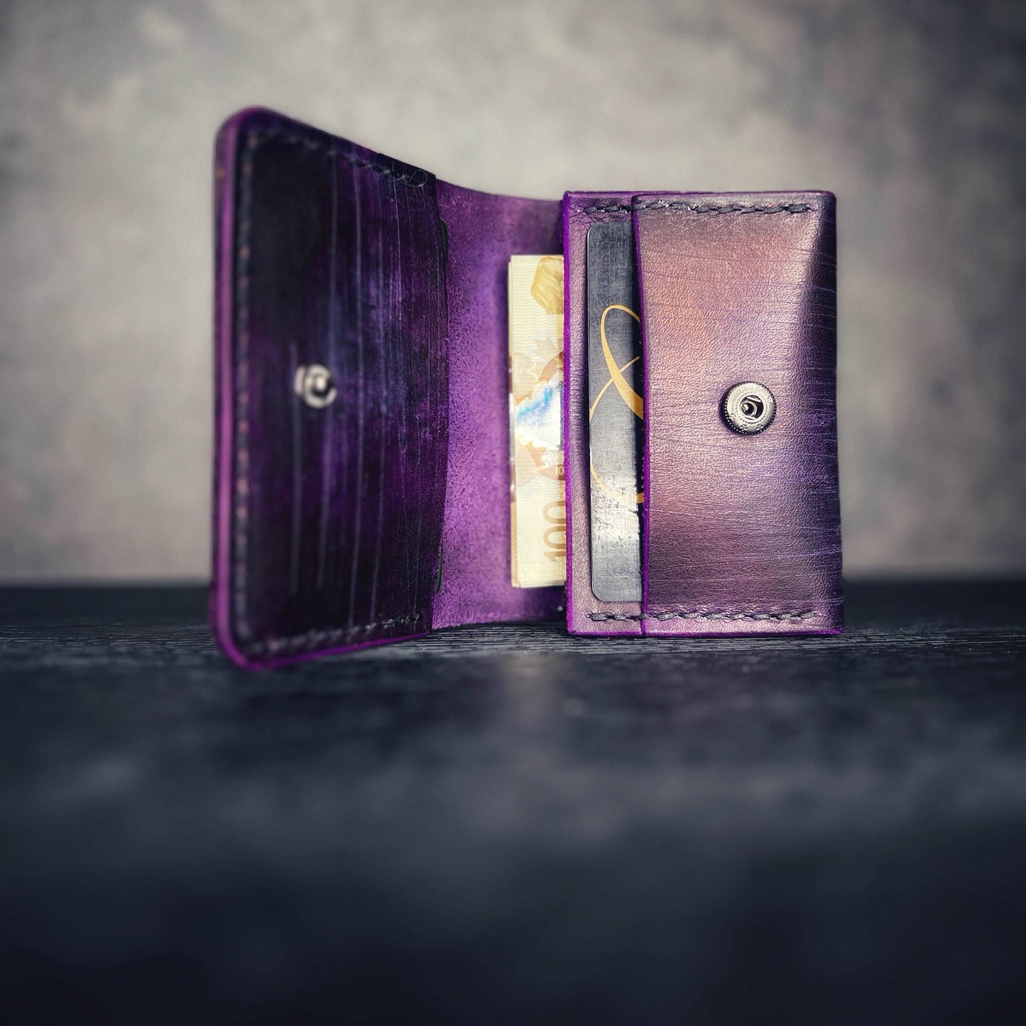 Locust Leather Card Holder Wallet
