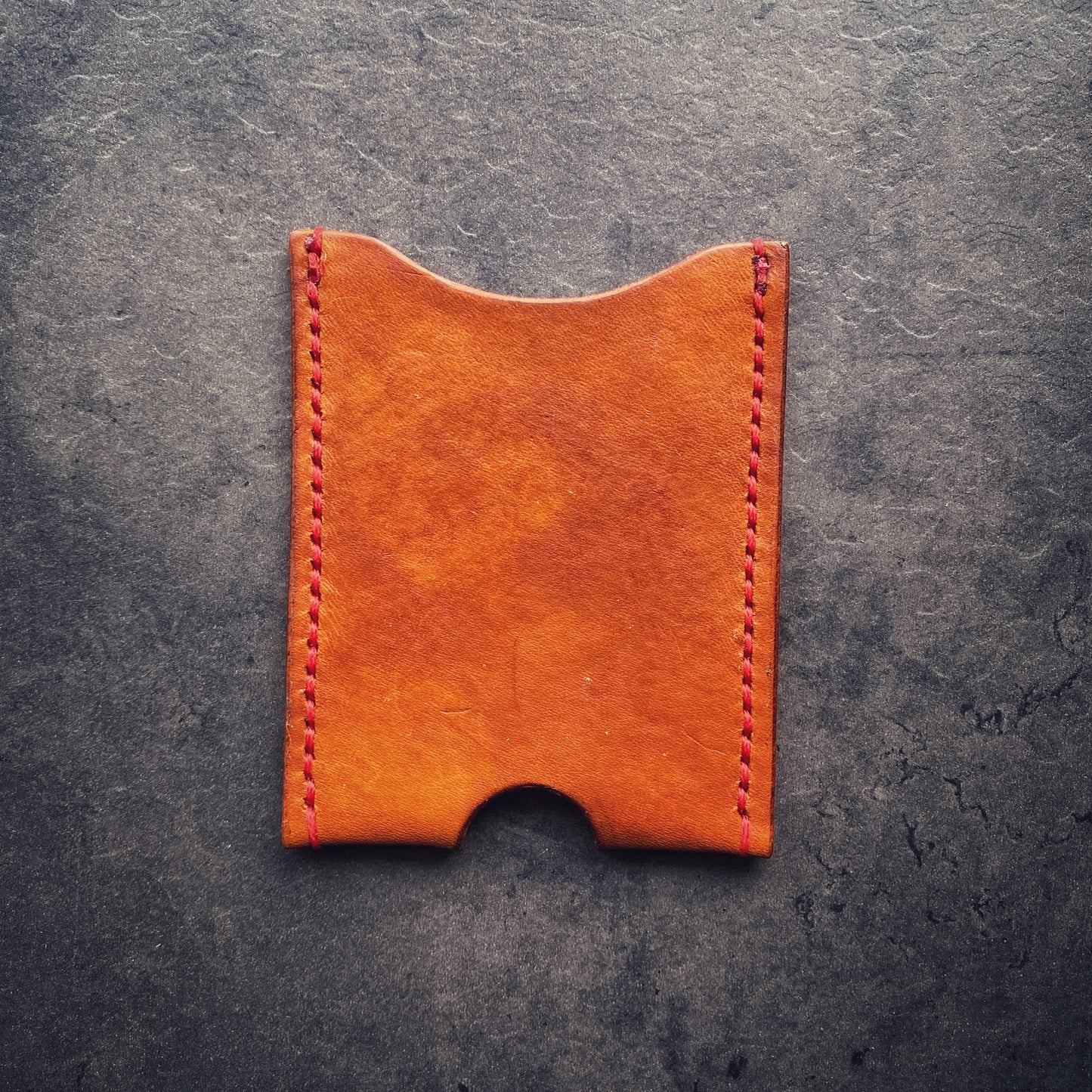 The Elm | Handmade Vegetable Tan Leather Card Holder | Made to Order