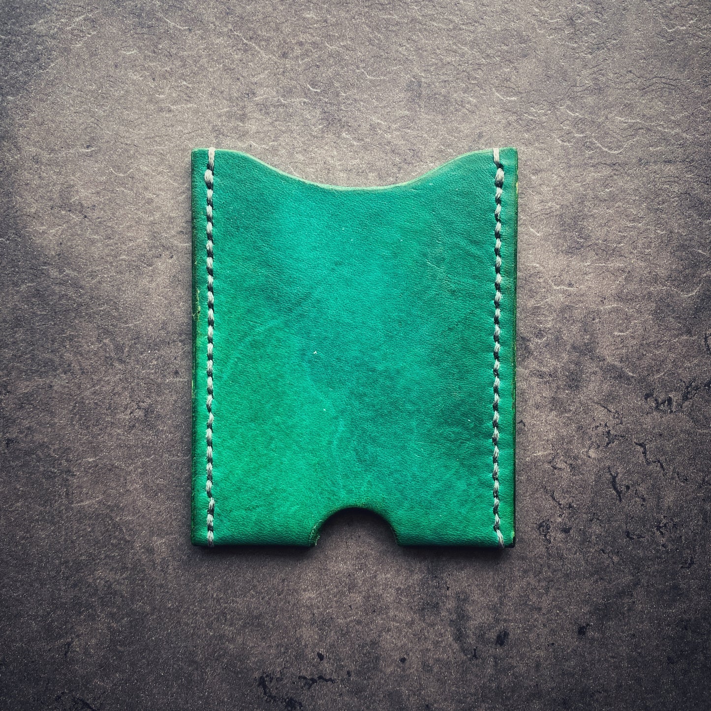 The Elm | Handmade Vegetable Tan Leather Card Holder | Made to Order